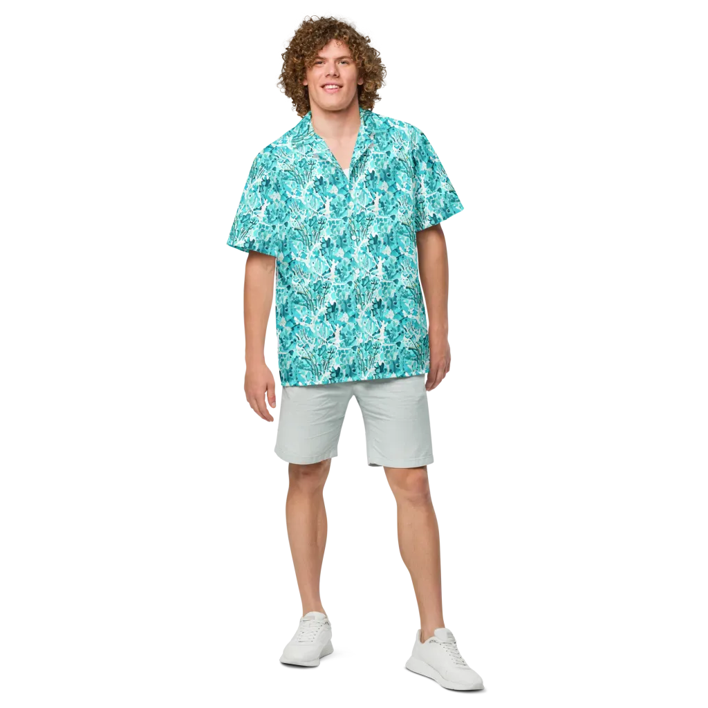 Tidal Bloom on Button Shirt — Front