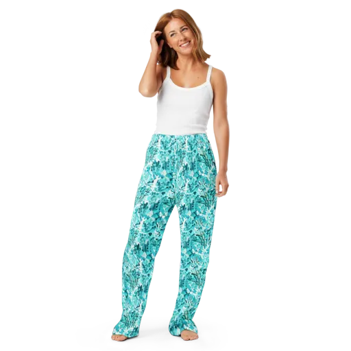 Tidal Bloom on a Women's Pajama Pants
