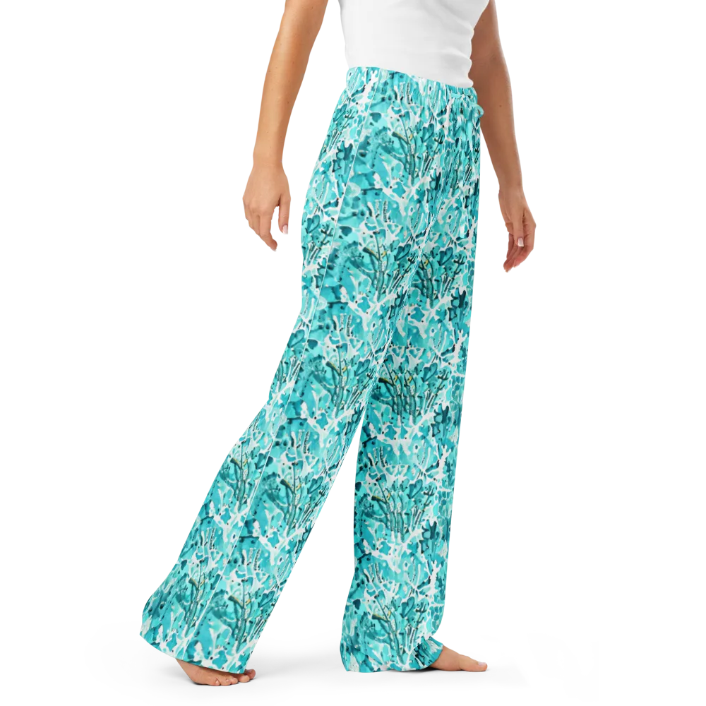 Tidal Bloom on Women's Pajama Pants — Right Front