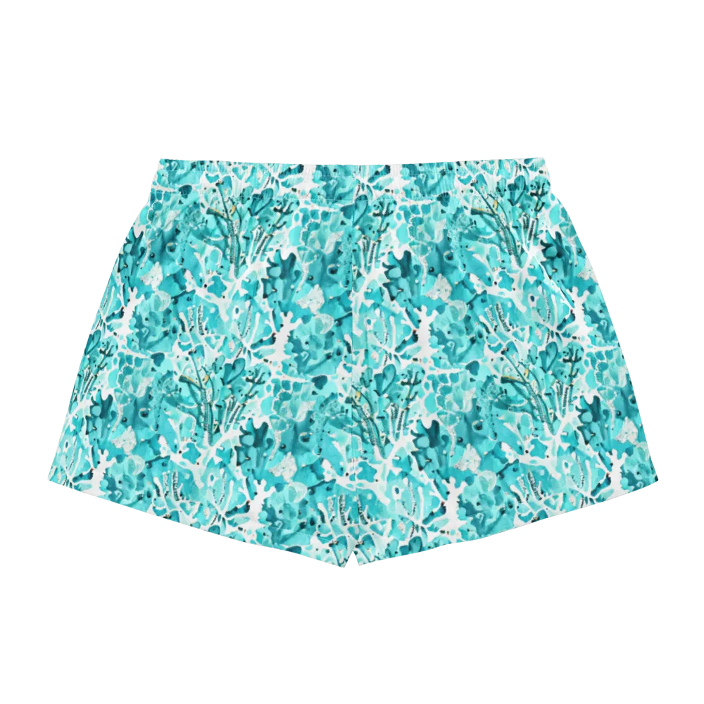 Tidal Bloom on Women's Pajama Shorts — Back