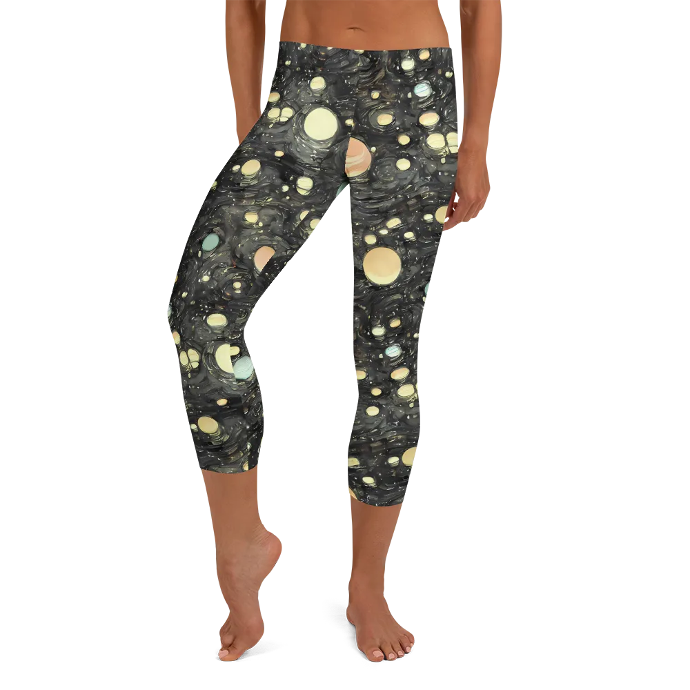 Planetary Ink on Capri Leggings — Front