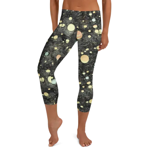 Planetary Ink on a Capri Leggings