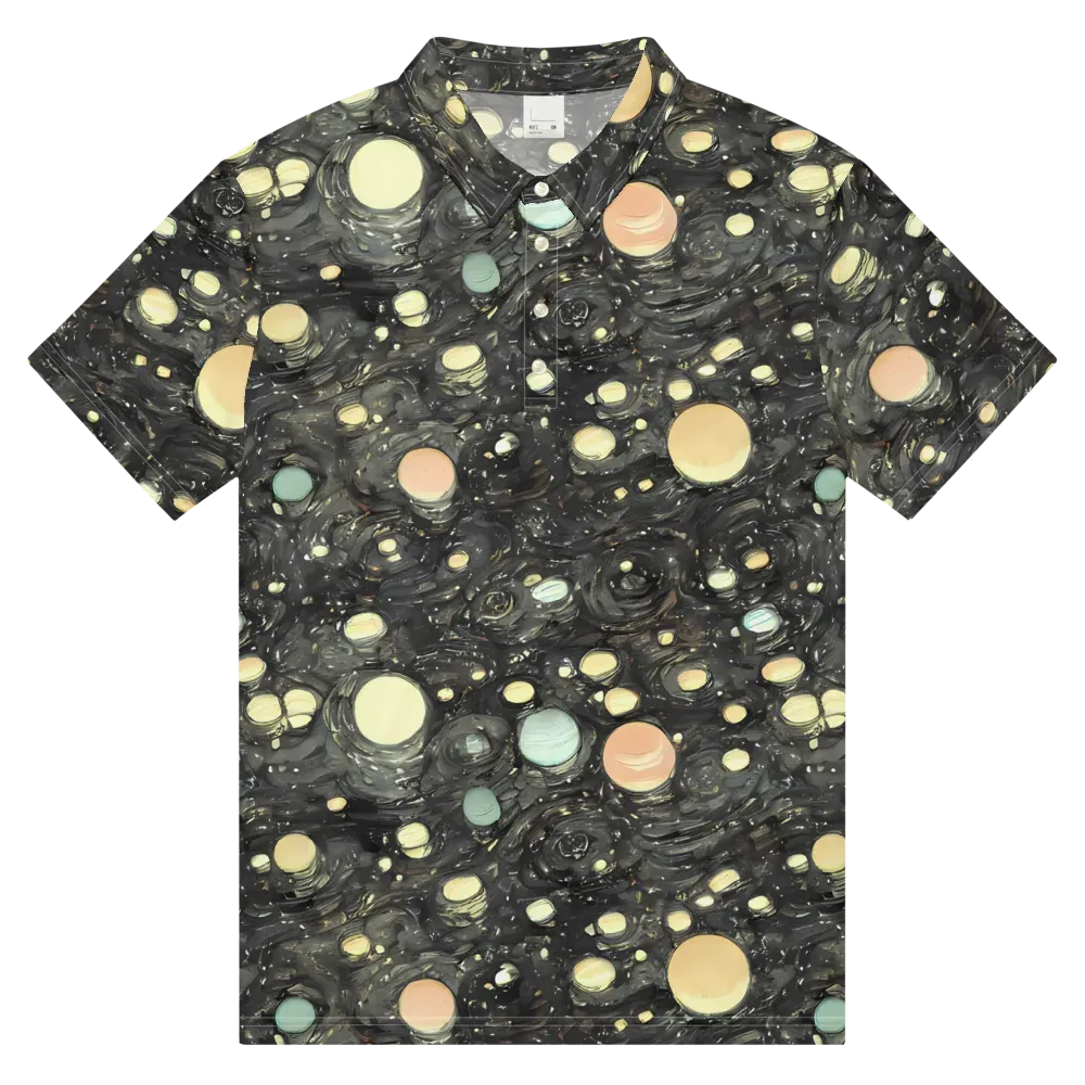 Planetary Ink on Men's Slim Fit Polo Shirt — Front