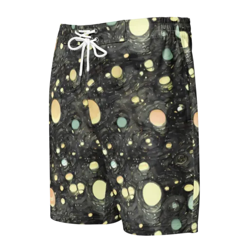 Planetary Ink on a Men's Board Shorts
