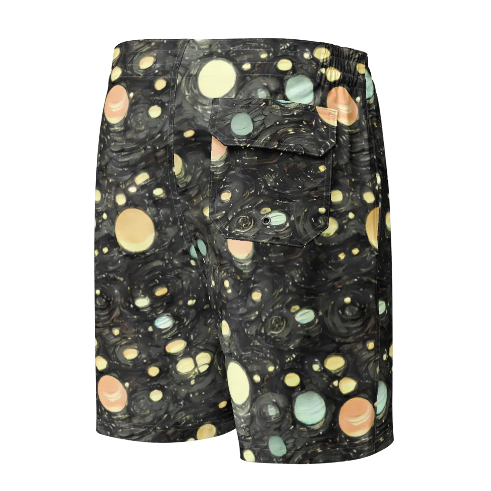 Planetary Ink on Men's Board Shorts — Back