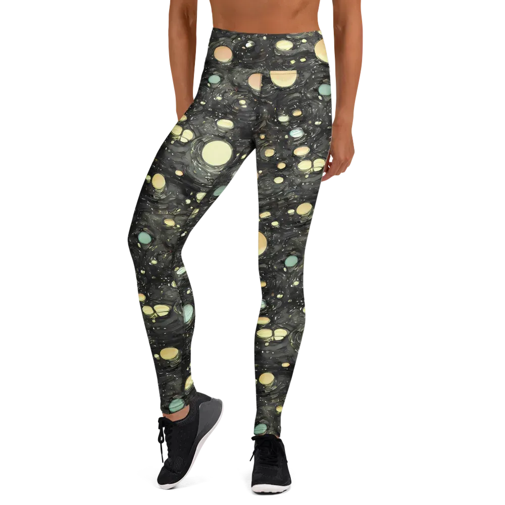 Planetary Ink on Yoga Leggings — Front
