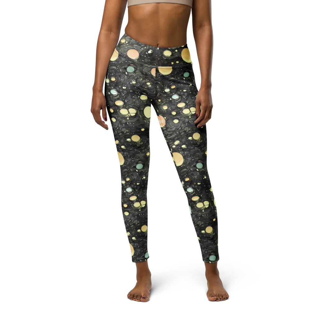 Planetary Ink on Yoga Leggings — Front