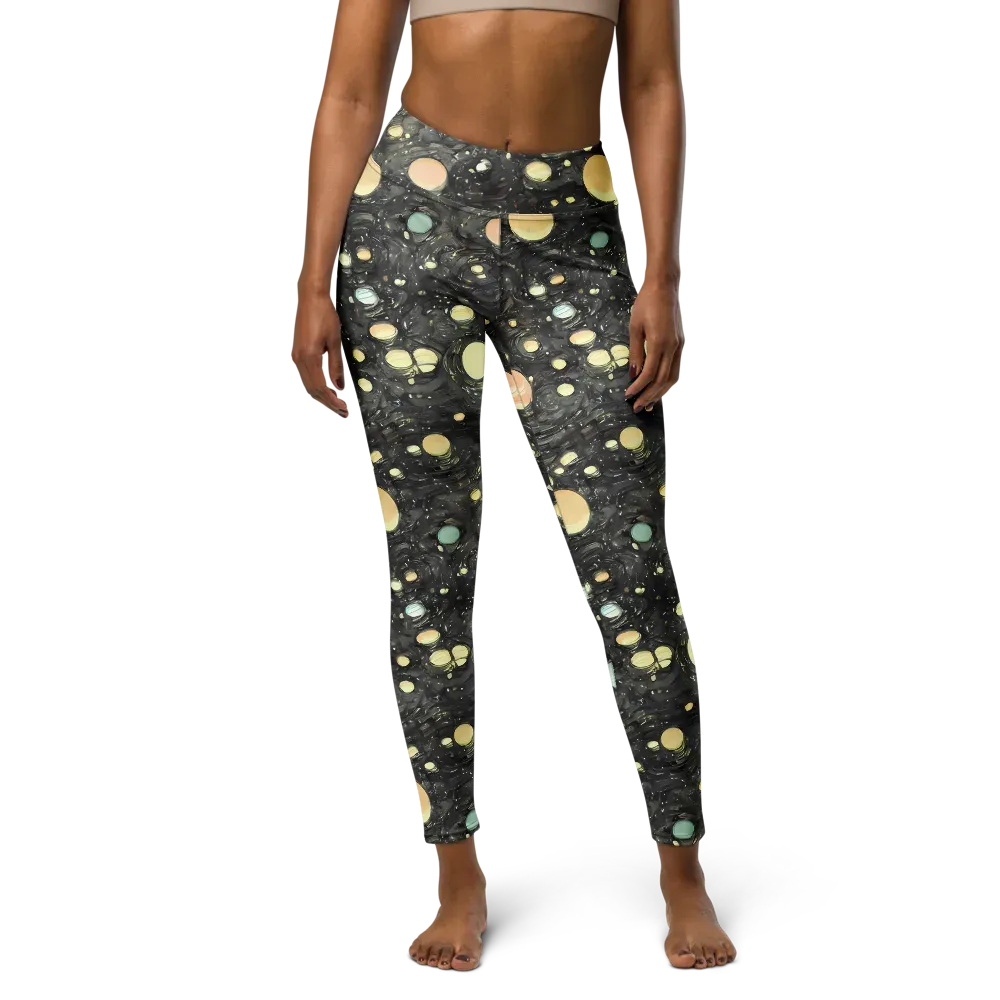 Planetary Ink on Yoga Leggings — Front