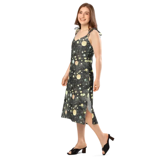 Planetary Ink on a Slip Dress