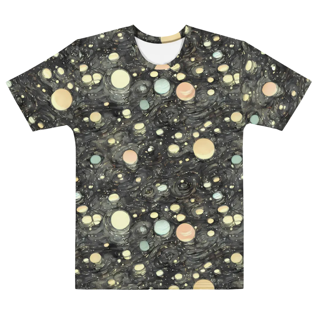 Planetary Ink on Men's Cotton Crew Neck T-Shirt — Front