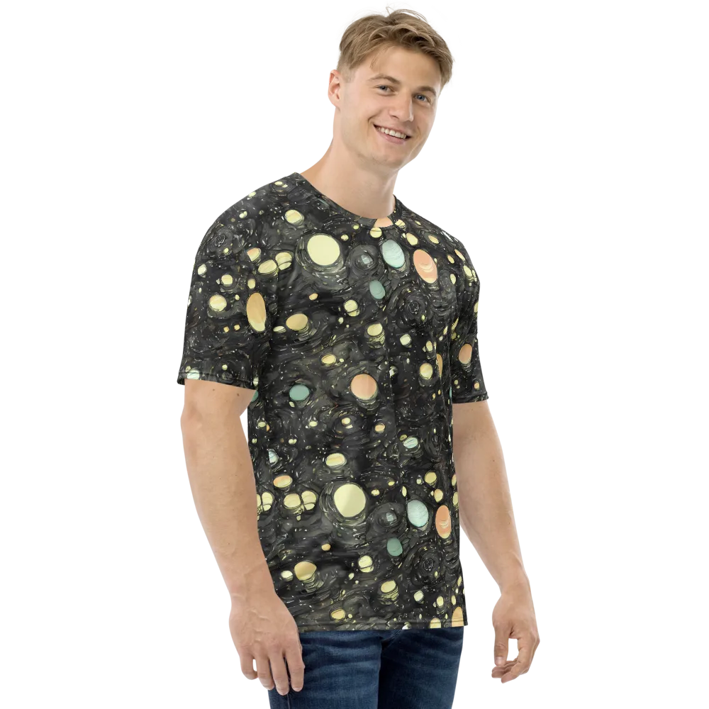 Planetary Ink on Men's Crew Neck T-Shirt — Right