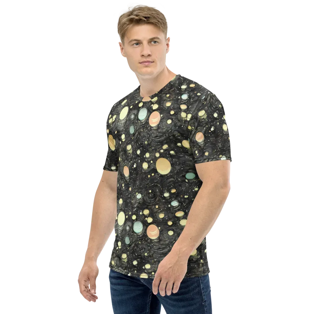 Planetary Ink on Men's Crew Neck T-Shirt — Left
