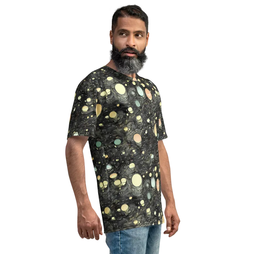 Planetary Ink on Men's Crew Neck T-Shirt — Right
