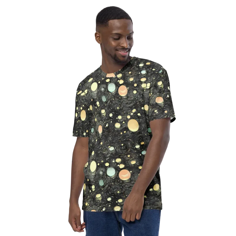 Planetary Ink on Men's Crew Neck T-Shirt — Left