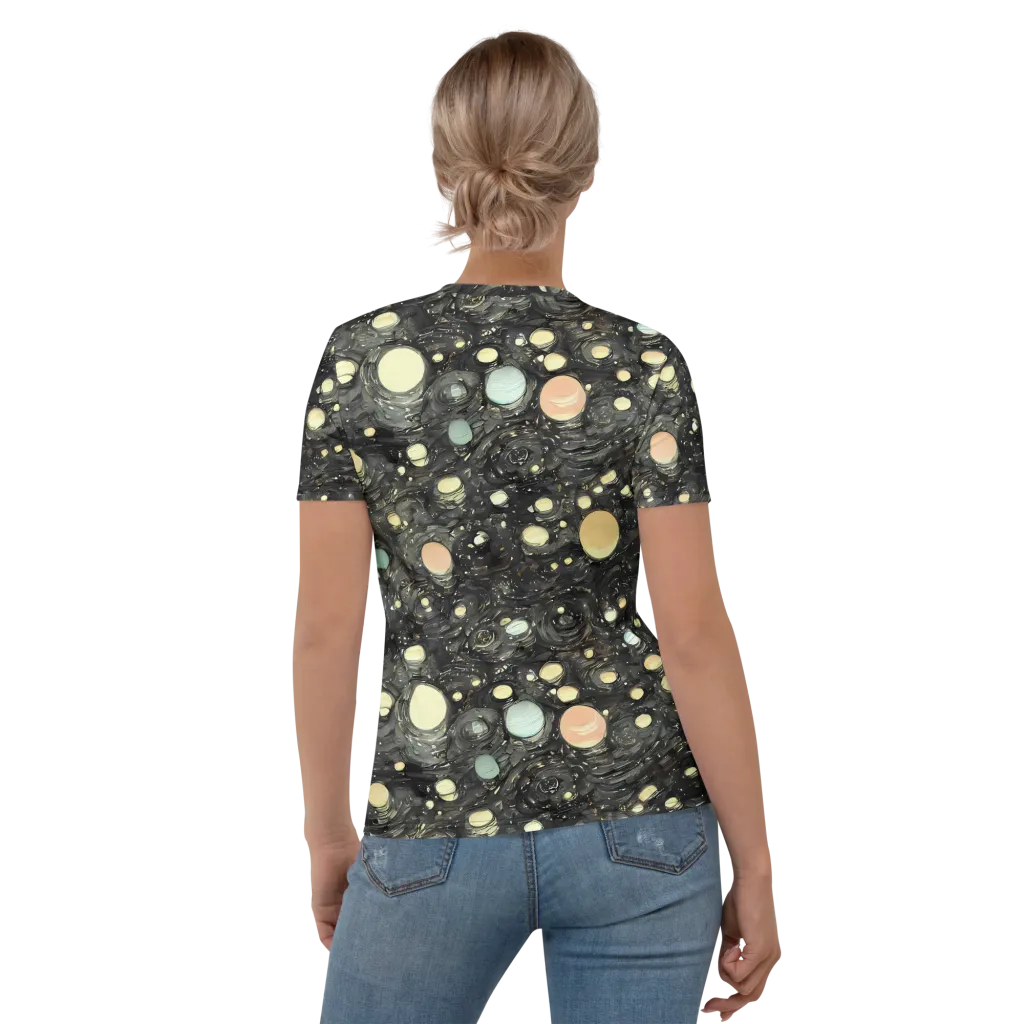 Planetary Ink on Women's Crew Neck T-Shirt — Back