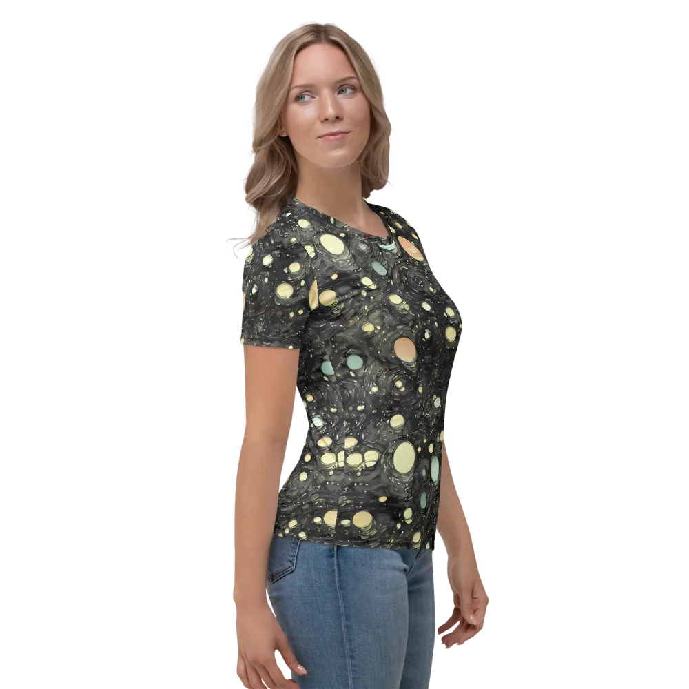 Planetary Ink on Women's Crew Neck T-Shirt — Right