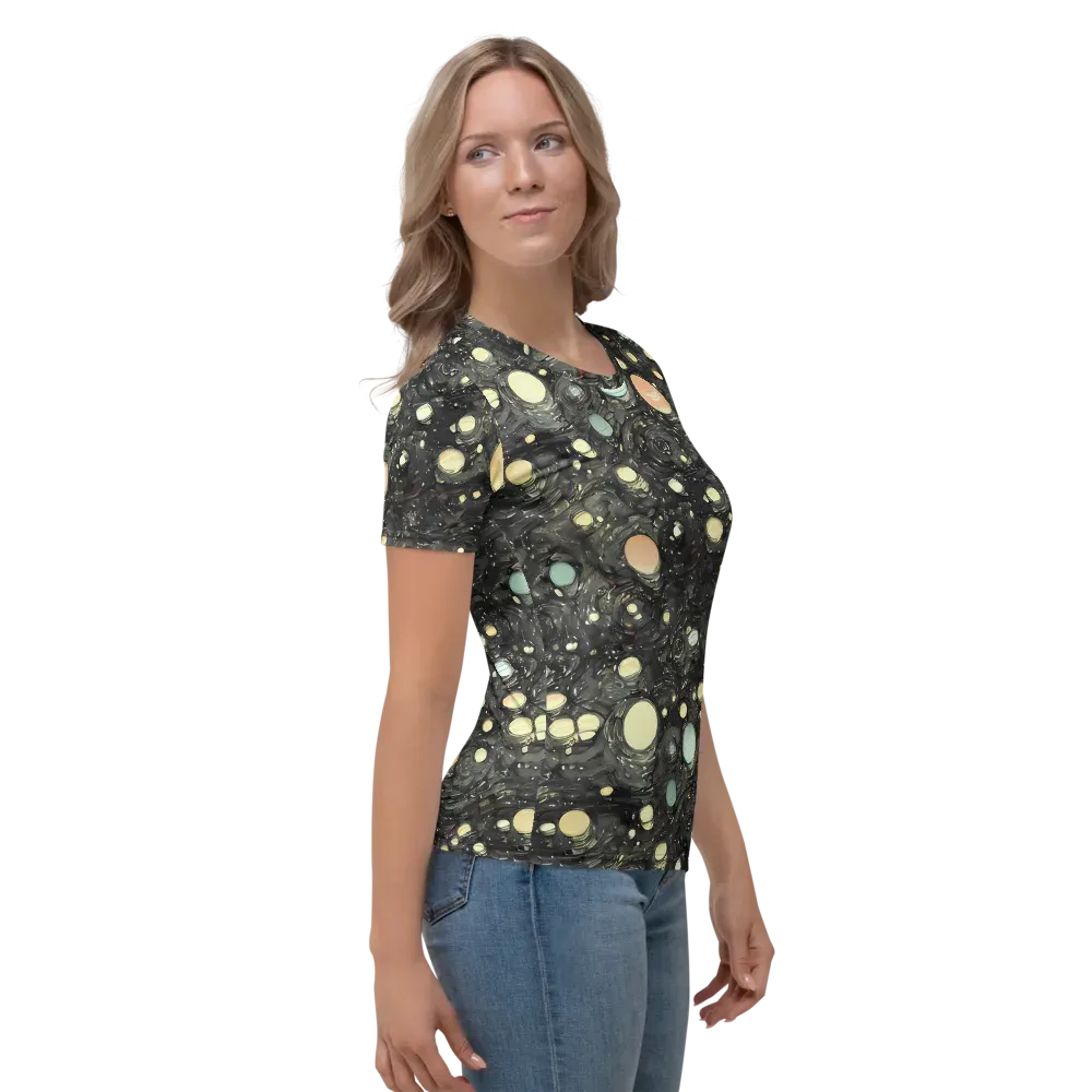 Planetary Ink on Women's Crew Neck T-Shirt — Right