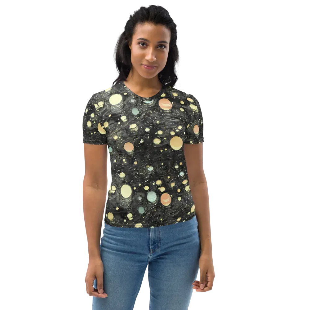 Planetary Ink on Women's Crew Neck T-Shirt — Front
