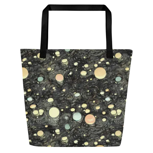 Planetary Ink on a Large Tote Bag W/ Pocket