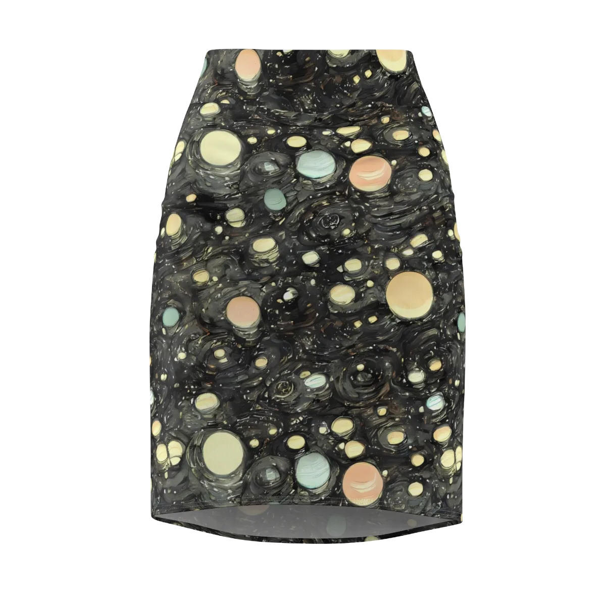 Planetary Ink on Pencil Skirt — Front