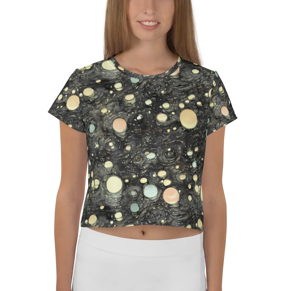 Planetary Ink on Crop Tee — Front