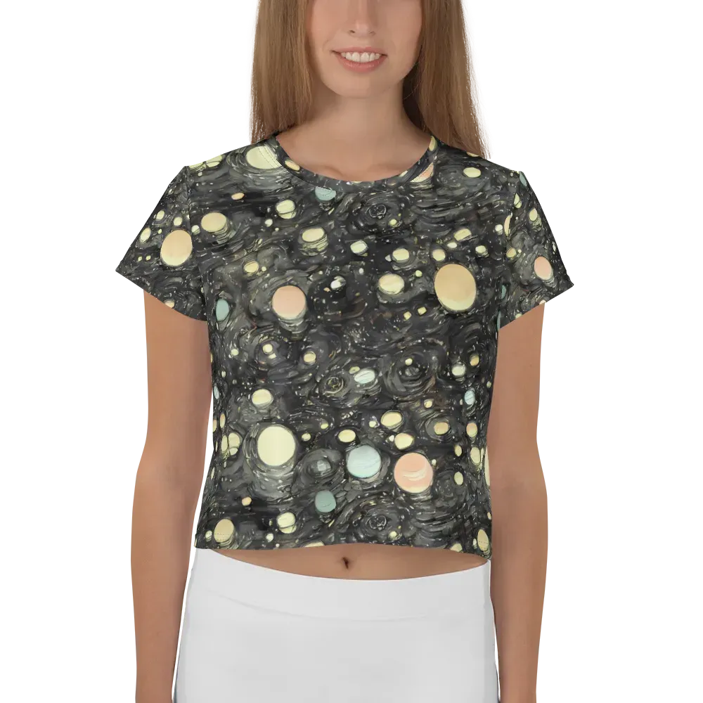 Planetary Ink on Crop Tee — Front