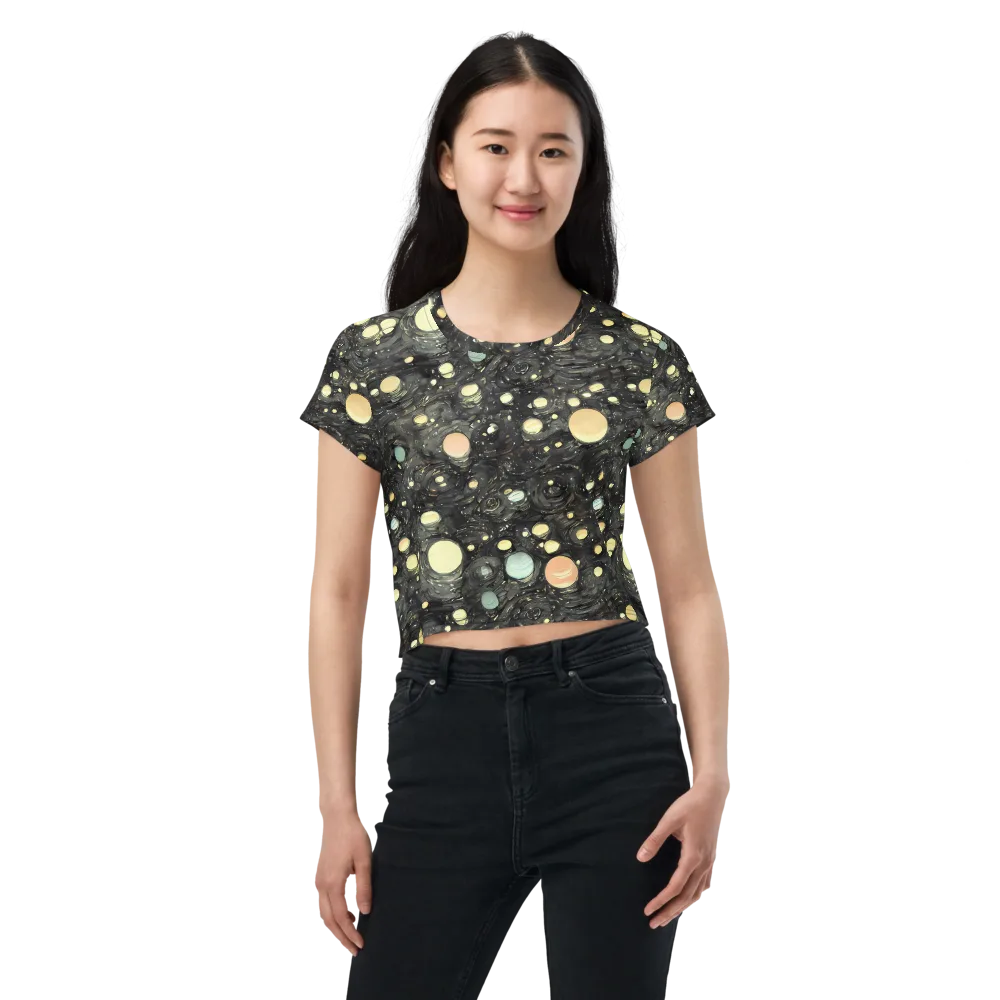 Planetary Ink on Crop Tee — Front
