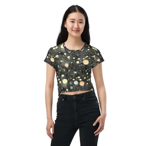 Planetary Ink on a Crop Tee
