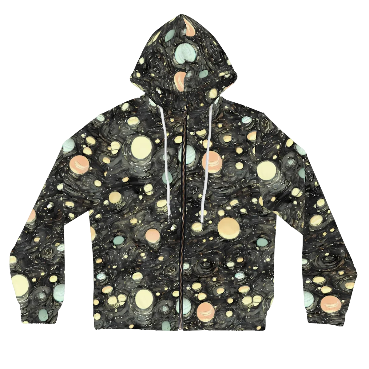 Planetary Ink on Women's Full-Zip Hoodie — Front