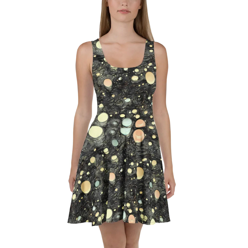 Planetary Ink on Skater Dress — Front