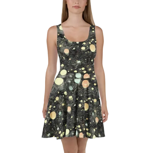 Planetary Ink on a Skater Dress