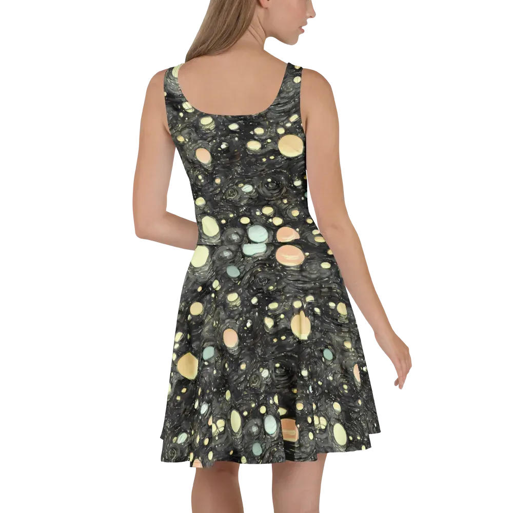 Planetary Ink on Skater Dress — Back