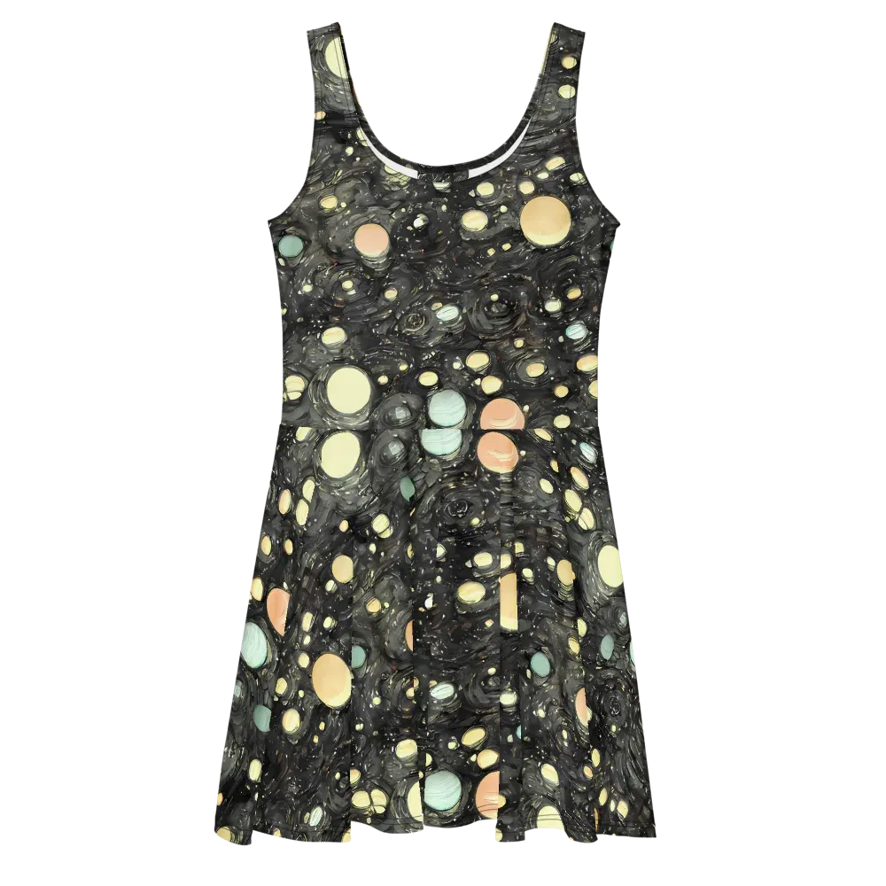 Planetary Ink on Skater Dress — Front