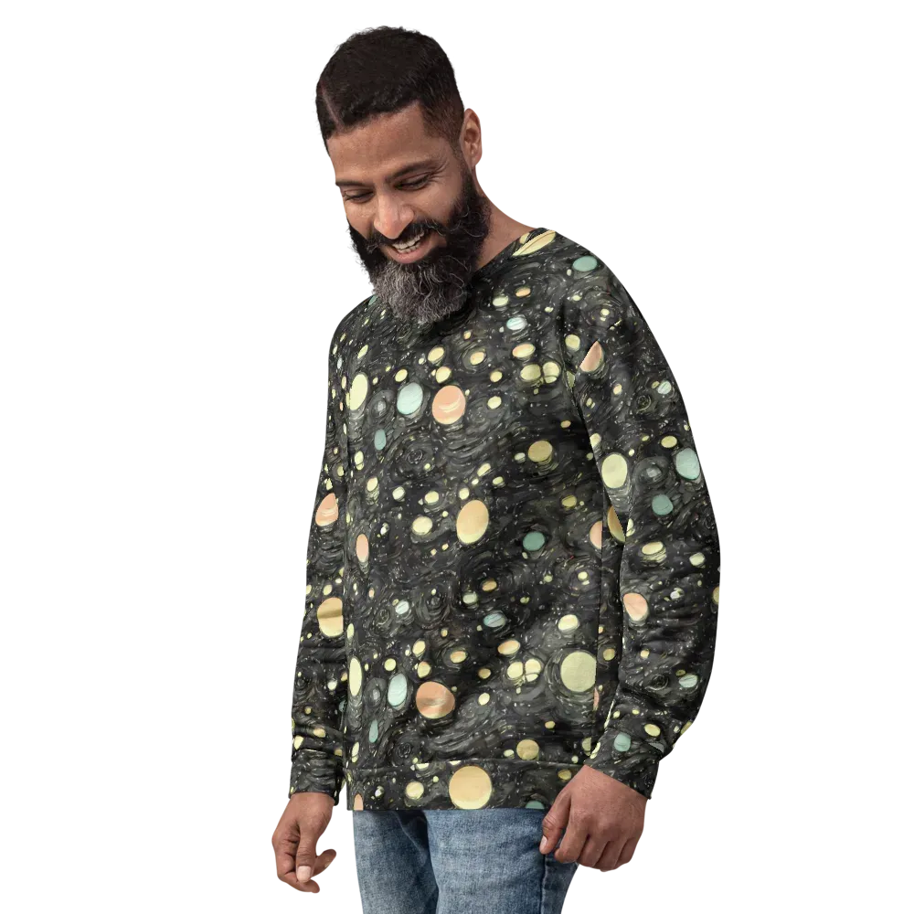 Planetary Ink on Sweatshirt — Left Front
