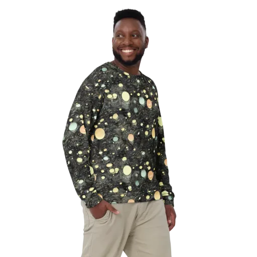 Planetary Ink on a Sweatshirt