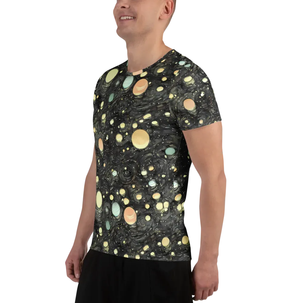 Planetary Ink on Men's Athletic T-Shirt — Left