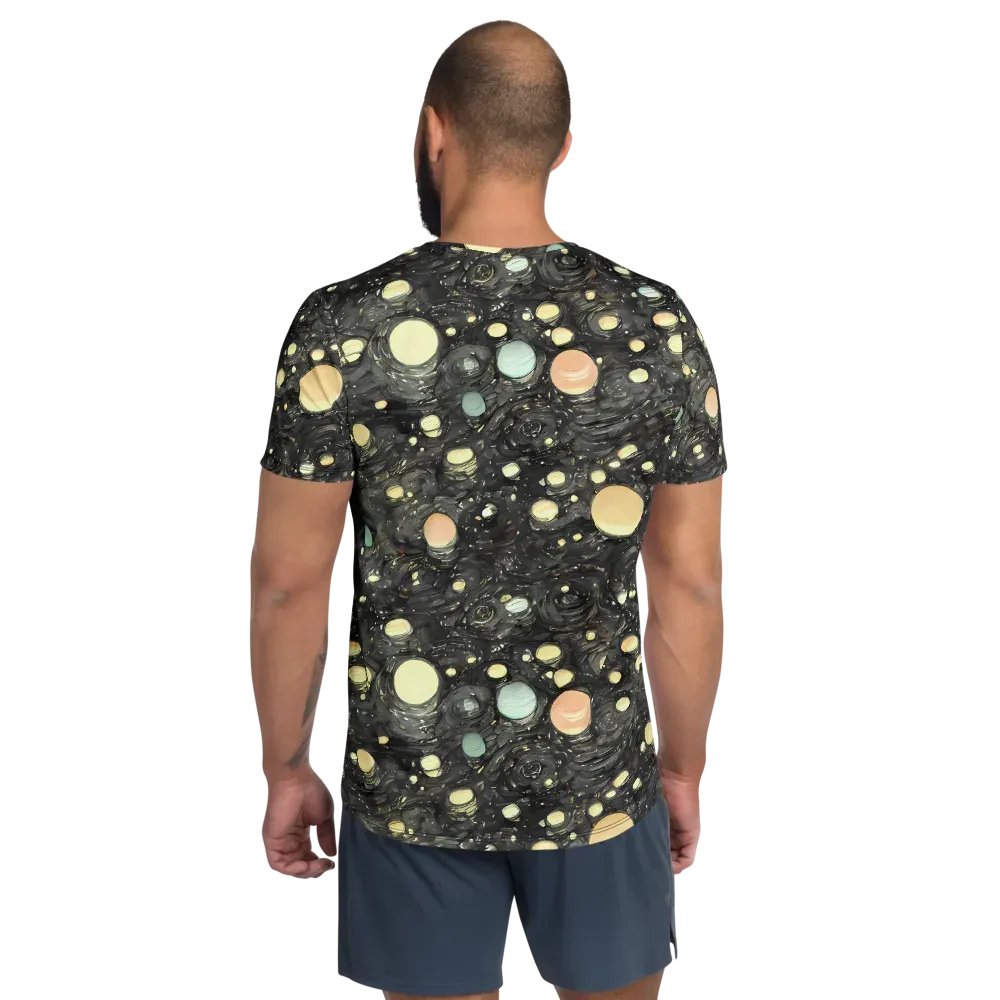 Planetary Ink on Men's Athletic T-Shirt — Back