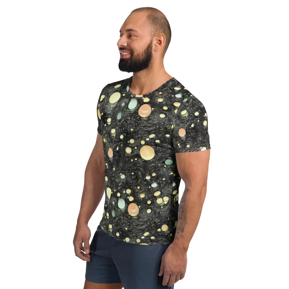 Planetary Ink on Men's Athletic T-Shirt — Left