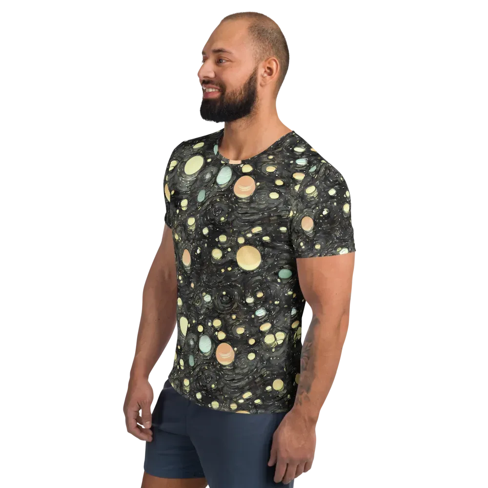 Planetary Ink on Men's Athletic T-Shirt — Left