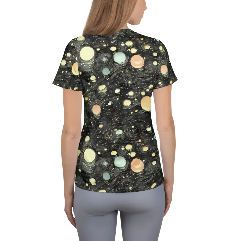 Planetary Ink on Women's Athletic T-Shirt — Back