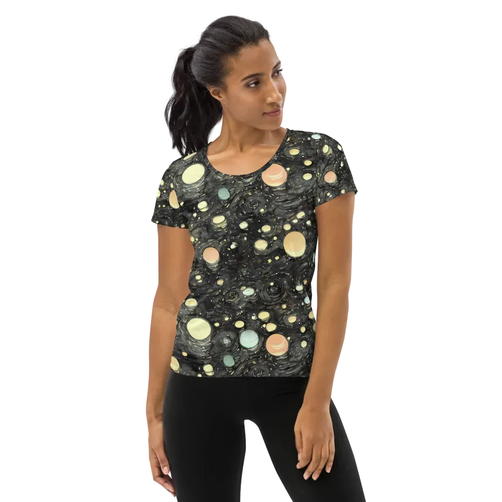 Planetary Ink on Women's Athletic T-Shirt — Front