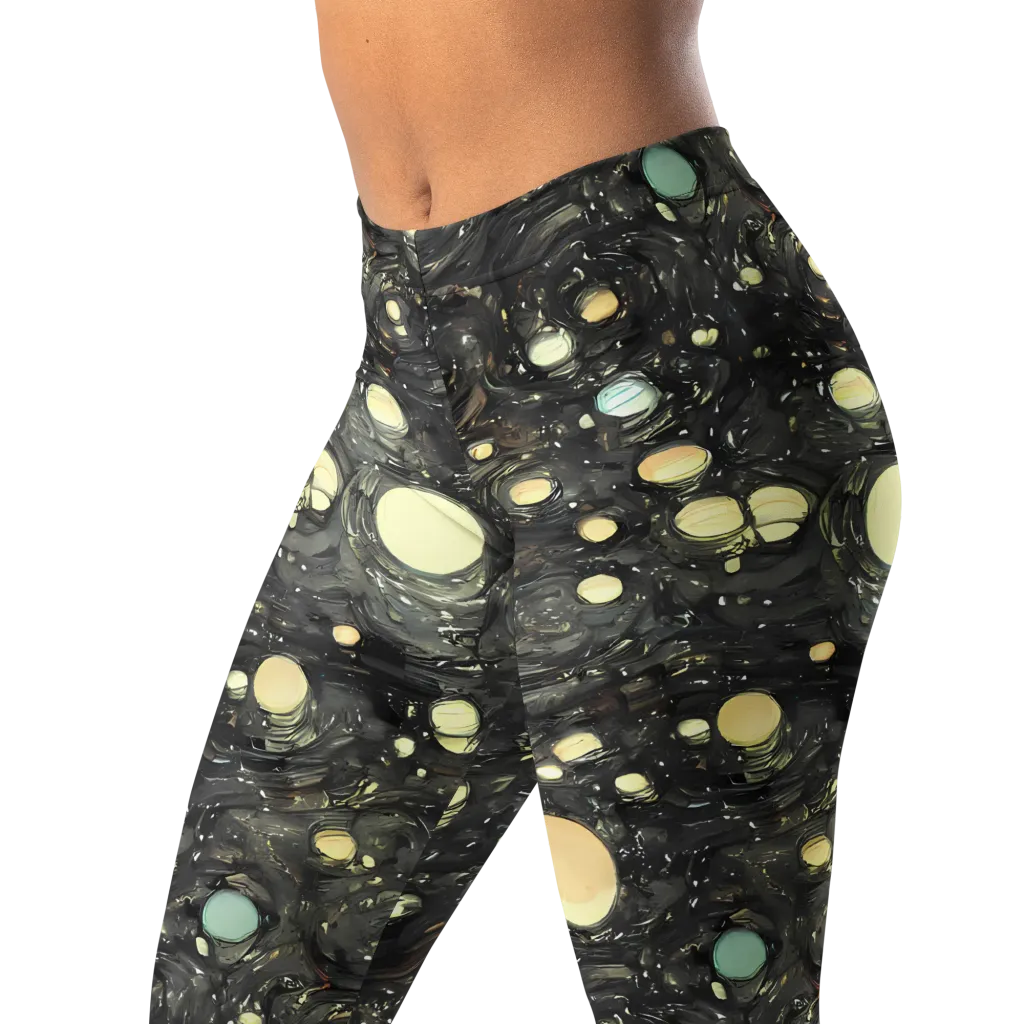 Planetary Ink on Leggings — Left Front