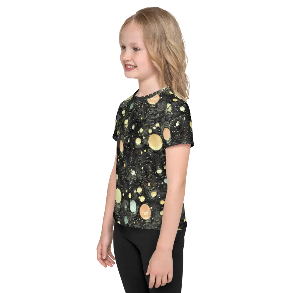 Planetary Ink on Kids Crew Neck T-Shirt — Left