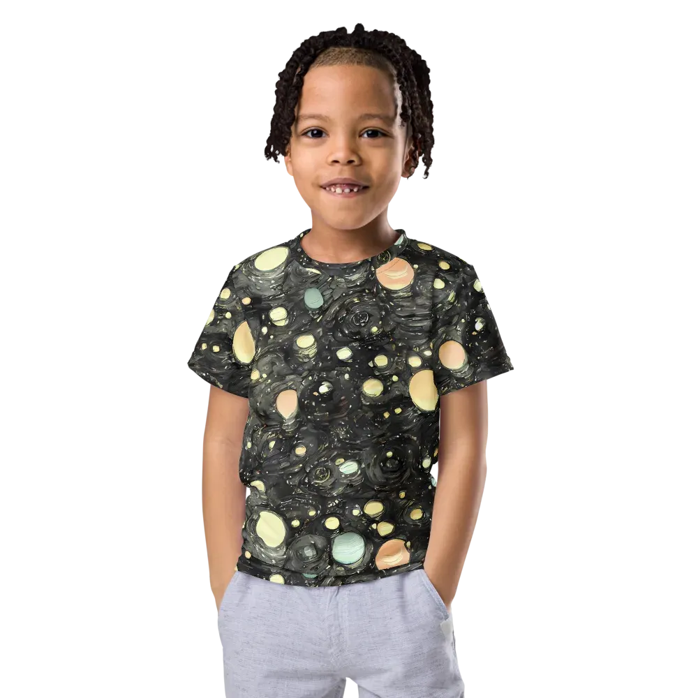 Planetary Ink on Kids Crew Neck T-Shirt — Front