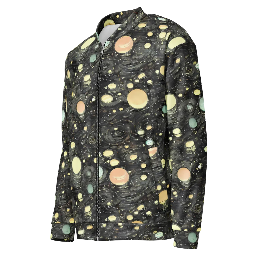 Planetary Ink on Bomber Jacket — Left Front