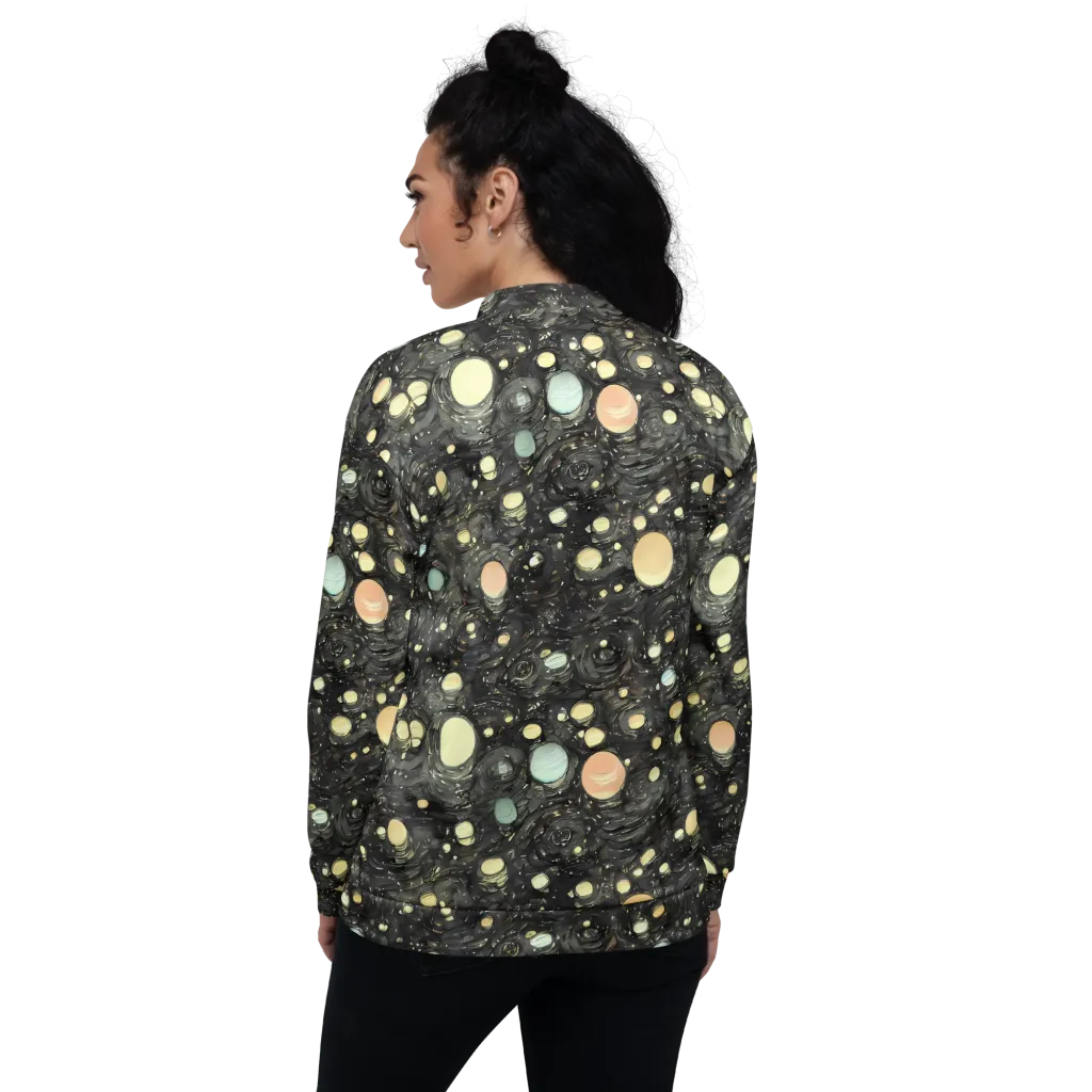 Planetary Ink on Bomber Jacket — Back