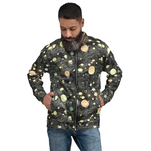 Planetary Ink on a Bomber Jacket