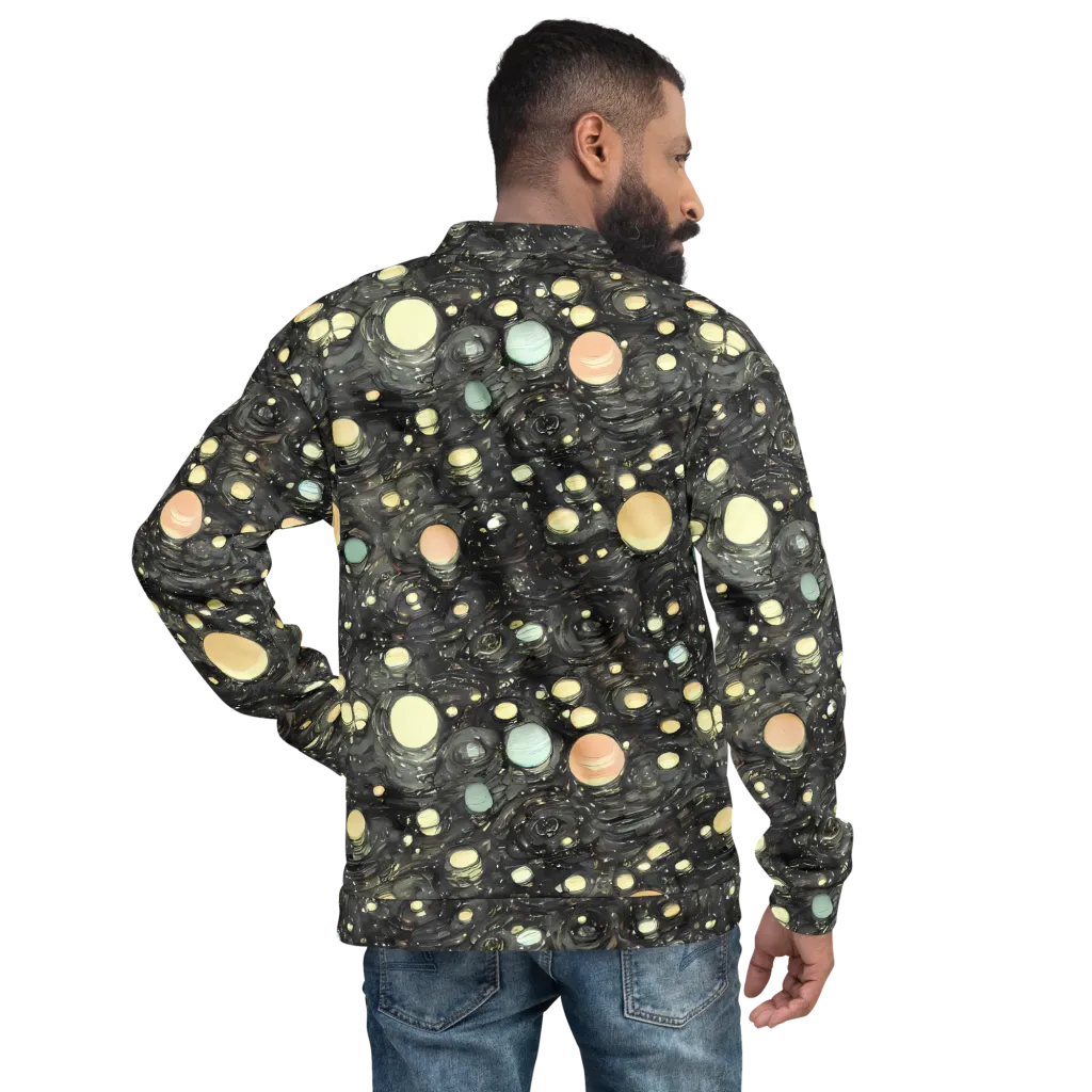 Planetary Ink on Bomber Jacket — Back