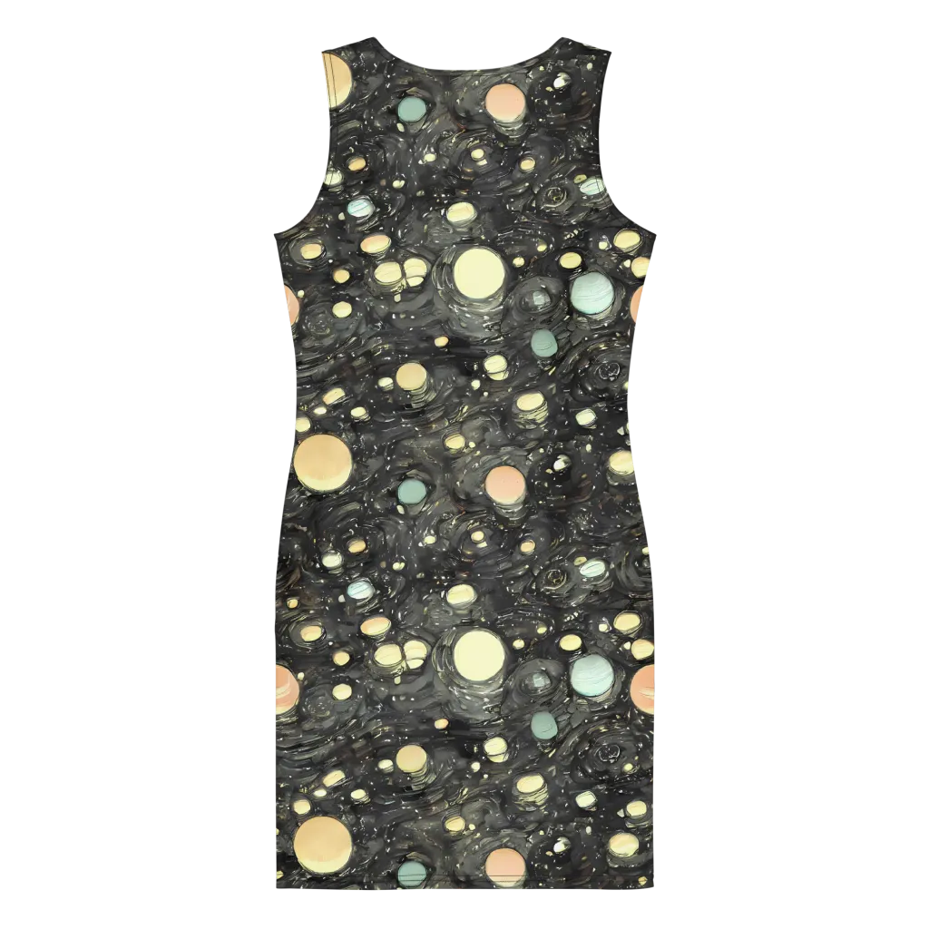 Planetary Ink on Bodycon Dress — Back