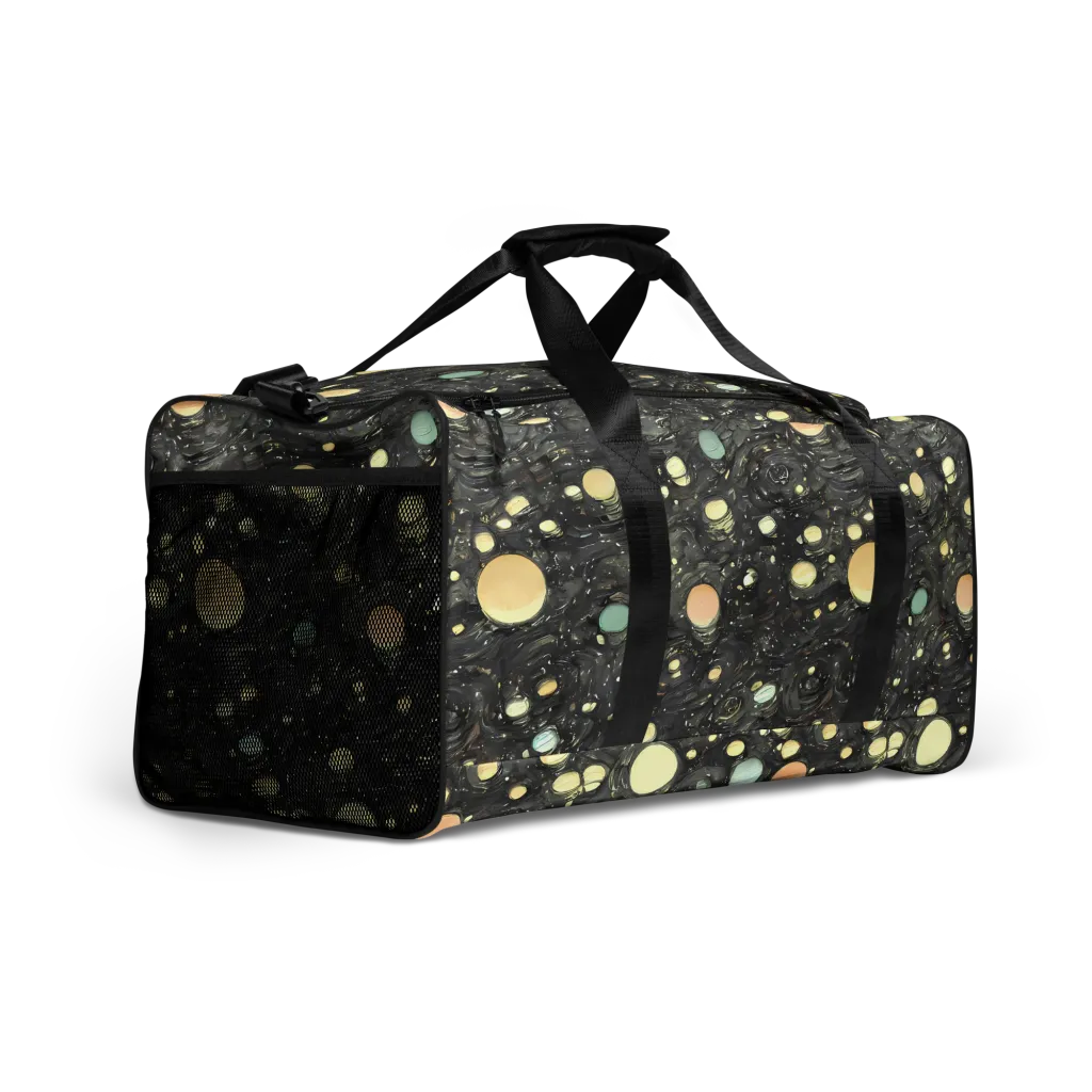 Planetary Ink on Duffle Bag — Right Front
